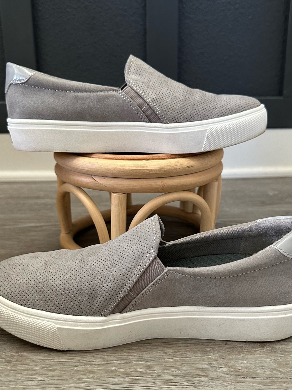 Dr. Scholl's Slip-On Sneakers in Taupe Gray
